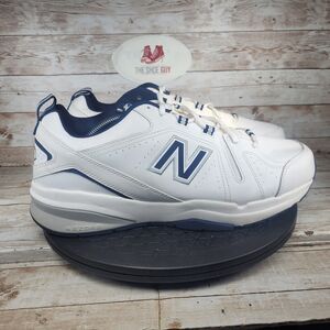 New Balance 608v5 Men's Size 11.5 White Navy Athletic Running Walking Shoes
